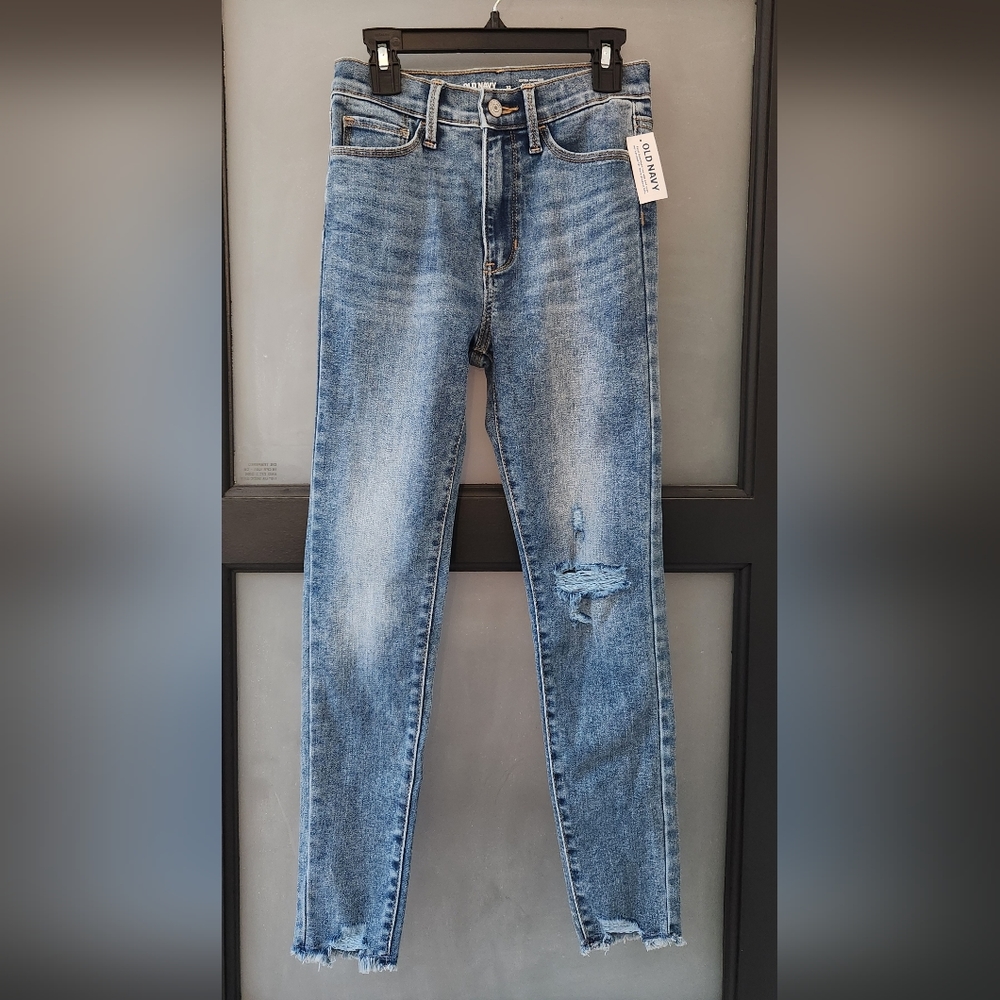 NEW Girls Old Navy 360° Stretch Extra High Rise Skinny Jeans